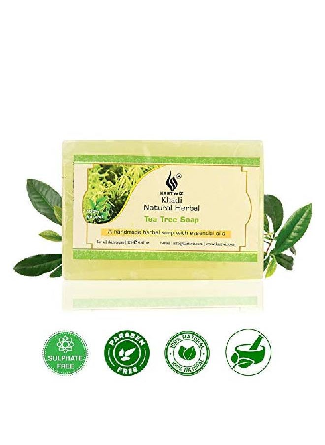 Khadi Natural Herbal صابون طبيعي عشبي مصنوع يدويًا مختلط مع زيوت أساسية || عبوة مكونة من 8  - Image 3