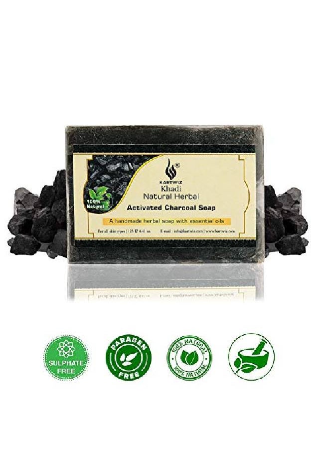 Khadi Natural Herbal صابون طبيعي عشبي مصنوع يدويًا مختلط مع زيوت أساسية || عبوة مكونة من 8  - Image 4