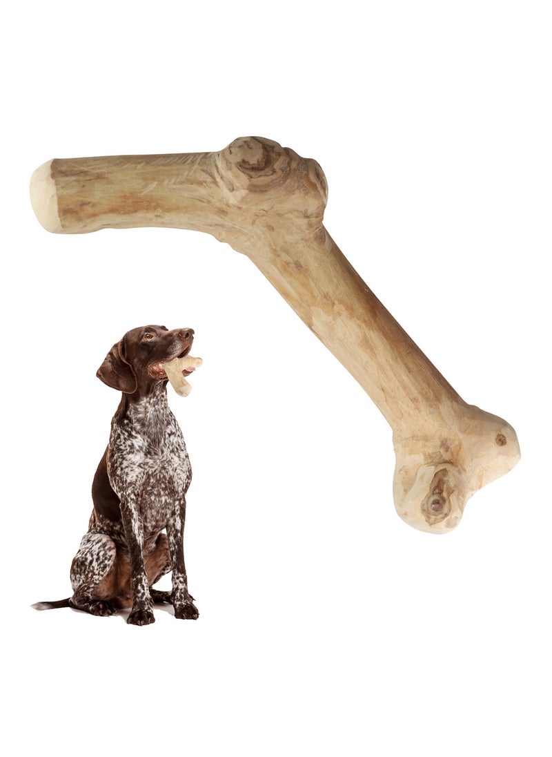 CHEWY BONE medium Dog Chew Wooden Stick Organic Indonesian Java wood for aggressive chewers For teething and Interactive play  - Image 1