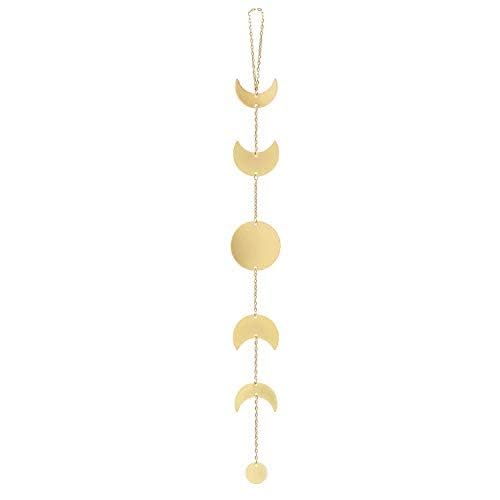 INSHREYS Wall Decorations | Boho Accents Wall Decor | Moon Phases Art | Moon Phase Wall Hanging | Bohemian Decor for Bedroom, Home, Living Room, Apartment or Dorm (24.8 INCH, GOLDEN) - Image 2