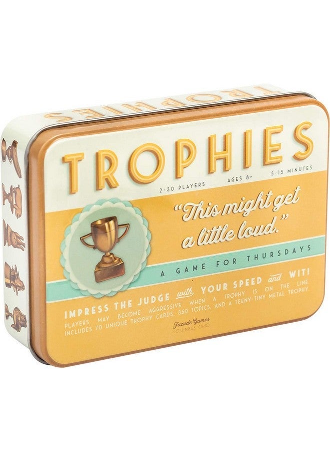 Facade Games Trophies Card Game - Quick and Simple Word Party Game for 2-30 Players - Image 1