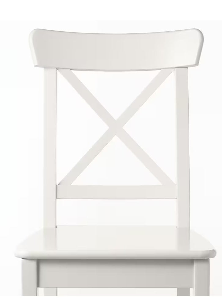 IKEA FRAKTA Solid wood chair with durable white painted frame  - Image 5