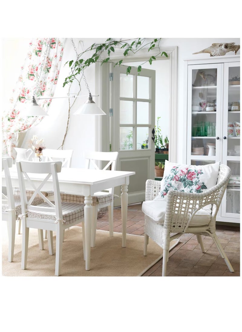 IKEA FRAKTA Solid wood chair with durable white painted frame  - Image 2
