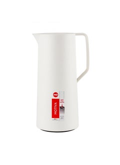 emsa EMSA German Thermos Motiva White with a luxurious cylindrical design, 1 liter capacity  - Image 1