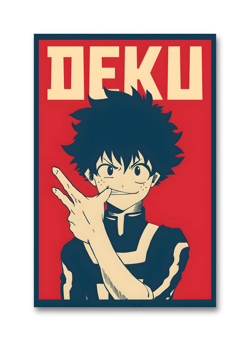 MODCLASS Wall Art Printed Canvas Frame Boku no Hero - Image 2