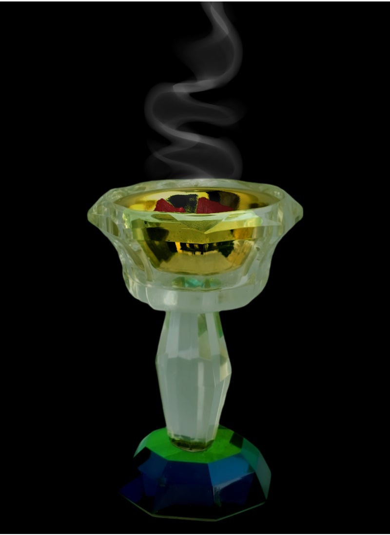JADWAR New style Arabic oud incense burner, crystal incense burner for office and home decoration.  - Image 1
