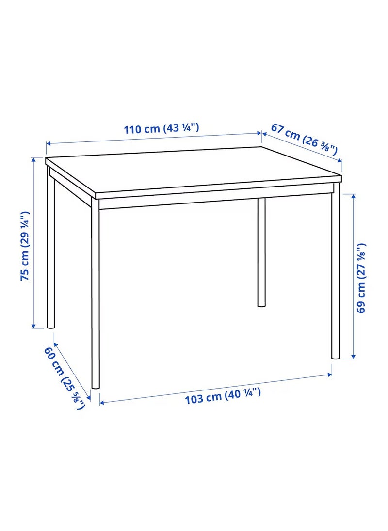 Table - Dining Table - 4-Seater Table Black 110x67 cm - pzsku/ZB89C2D05AFE086225CC4Z/45/_/1735587252/3ecf5772-521a-4f3a-85a2-20de5c0d75e0