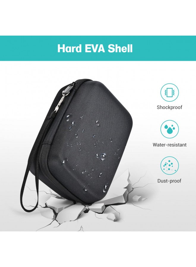 ProCase Carrying Case for Portable Nebulizer Travel, Handheld Nebulizador Machine for Adults Kids, Hard Organizer Holder Storage Bag with Pocket for Chamber Inhaler Spacer Asthma Medicine Kits -Black - Image 5