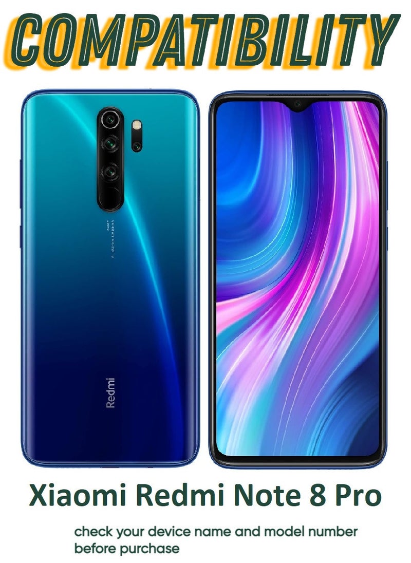 أكاليكس قطعتين، حماية شاشة،  لهاتف شاومي ريدمي نوت 8 برو، جودة ممتازة. - Image 3