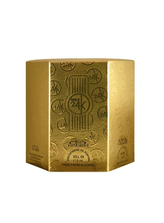 Nabeel 2 Pcs Nabeel Gold 24K Alcohol Free Roll On Oil Perfume 6ML - Image 3