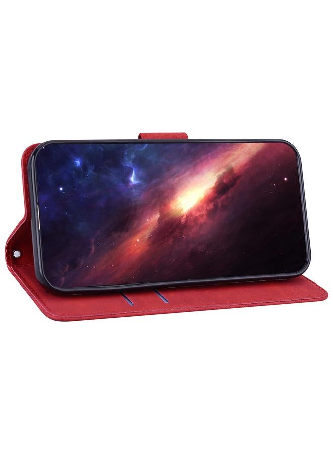 زبون جراب لهاتف Infinix Note 12 Pro 5G، جراب هاتف جلدي قابل للطي منقوش هندسيًا - Image 4