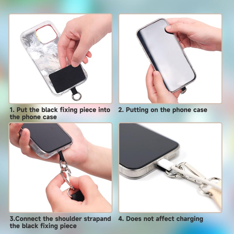 FUVLIFE Phone Lanyard Crossbody Wrist Strap, Adjustable Clip and Go Strap for Phone with Wallet Crossbody, Phone Strap with Zippered Pouch, Universal Hands-Free for All Cell Phone - Image 5