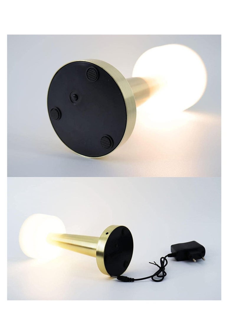 Portable Cordless Bar Table Lamps,3W LED Bulb 3000K Warm Color,Rechargeable and Dimmable Reading Light of Touch Sensor,for Bedside Tables,Coffee Tables,Hotels and Restaurants - Image 3