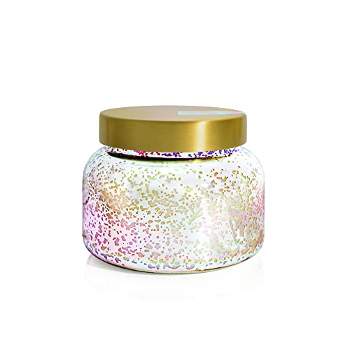 شموع كابري بلو ميركوري إيريديسنت المعطرة للمنزل في وعاء زينة يدوم طويلاً هدايا فاخرة للنساء والرجال مزيج شمع الصويا بركان 28 أونصة