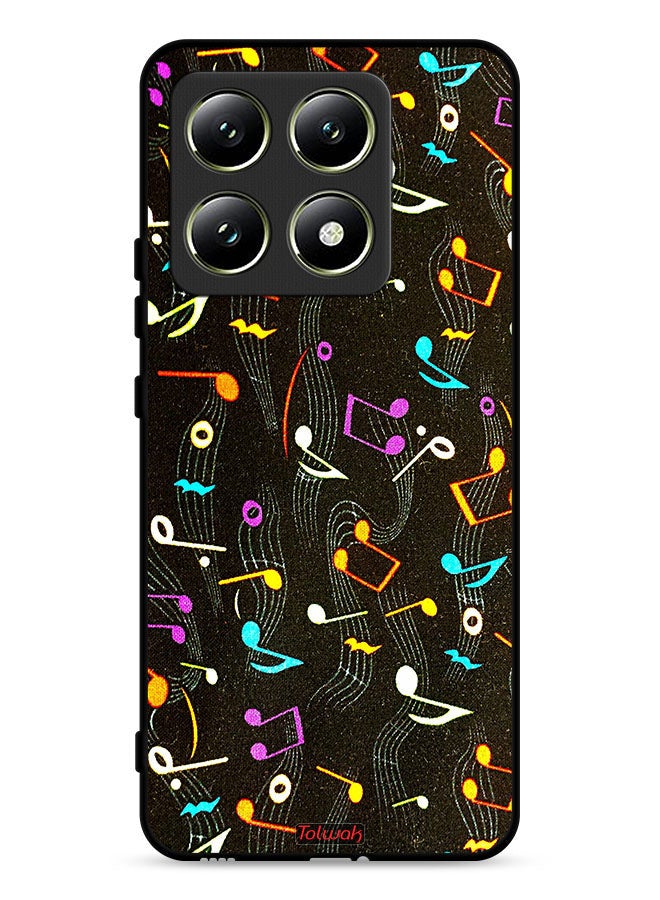 Tolwak Xiaomi 14T 5G Protective Case Cover Music Fabric Pattern - Image 1