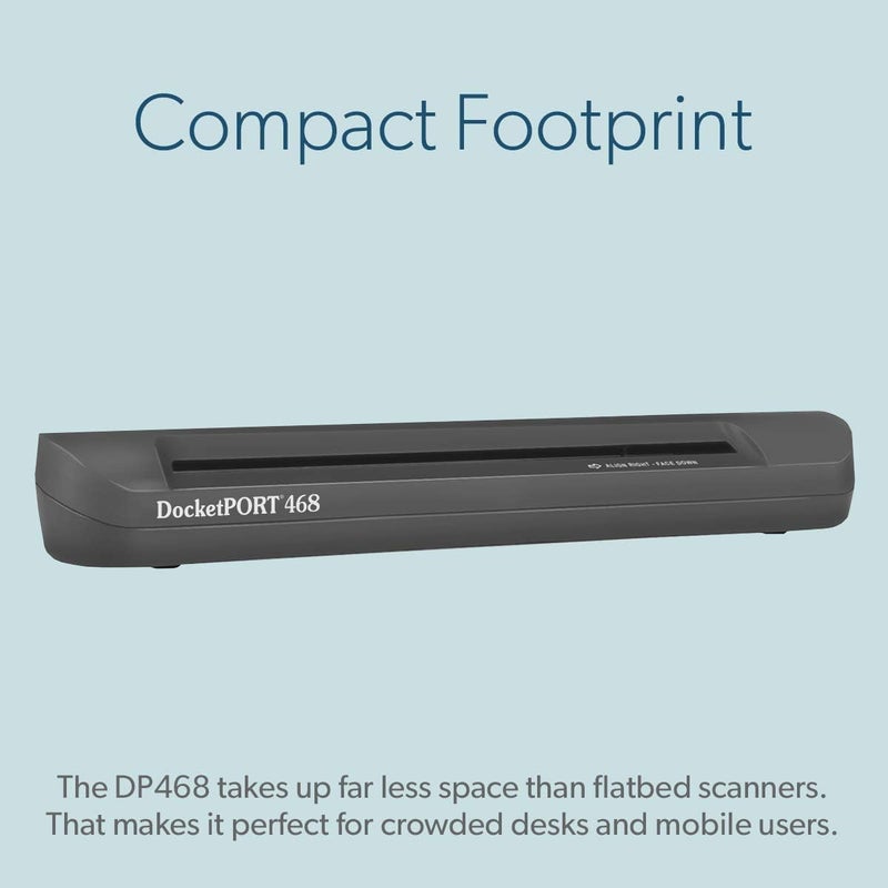 DocketPORT 468 Simplex Document and ID Scanner - Compact USB-Powered Scanner for Business Cards and Documents - Image 4