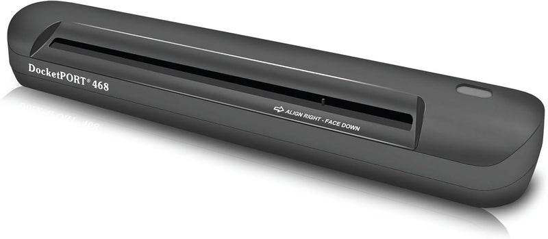DocketPORT 468 Simplex Document and ID Scanner - Compact USB-Powered Scanner for Business Cards and Documents - Image 1