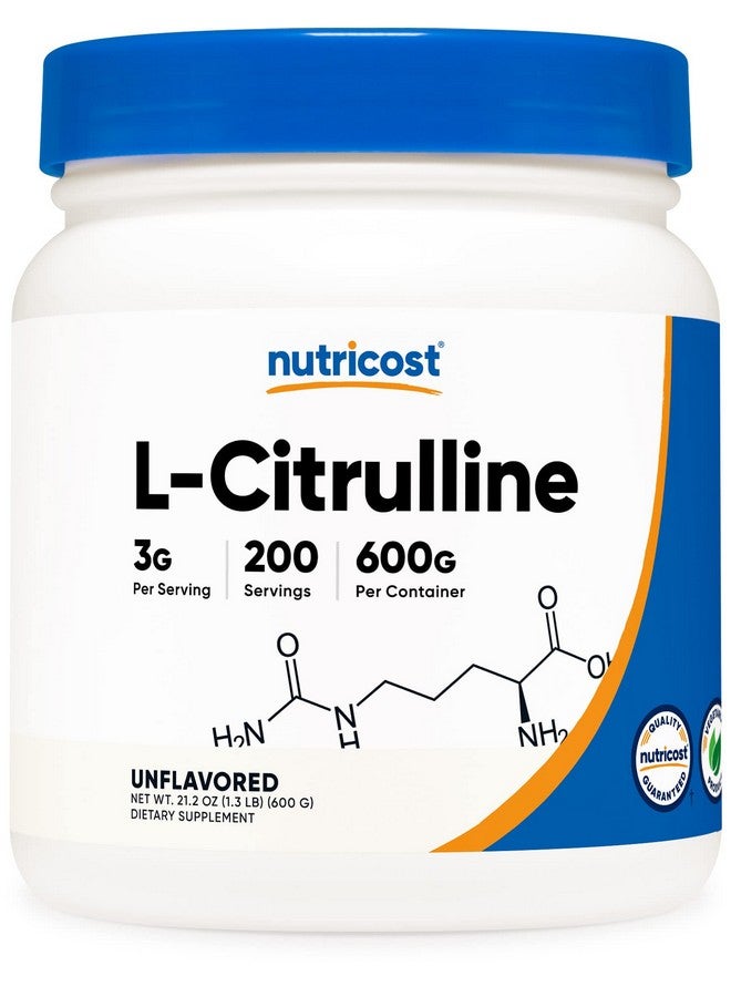 Nutricost مسحوق لسيترولين النقي (قاعدة) (600 جرام) - Image 2