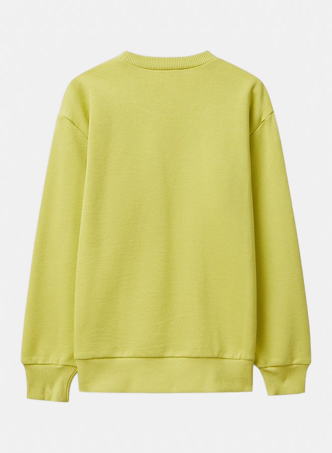 Benetton Boys Sweatshirt with slogan print - Image 3