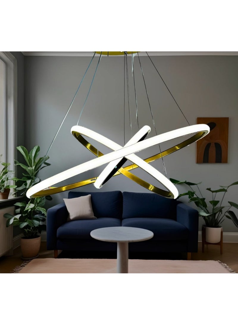 Modern chandelier  Circles  LED remote for ceiling decoration to suit all decorations