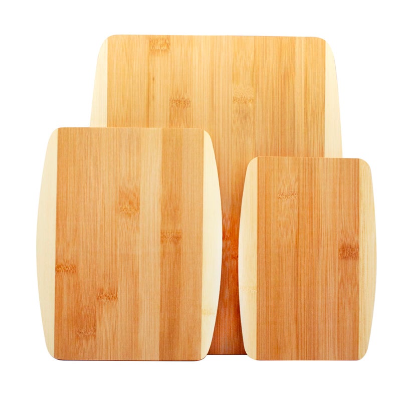 Bamboo Cutting Board Chopping Board Set Great for Meal Prep and Serving Charcuterie EcoFriendly Wood Cutting Boards in Assorted Sizes