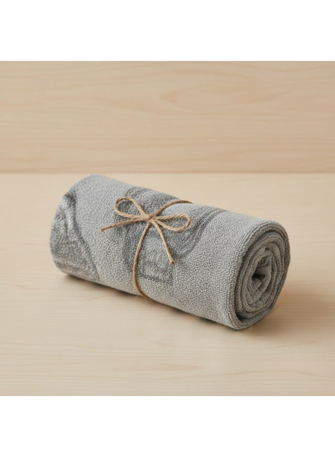 toãlla Kitchen towel set, 2 pieces ,2 colors, red grey, high absorbency, size 45*65 cm, 100% cotton, practical and easy to clean. - Image 2