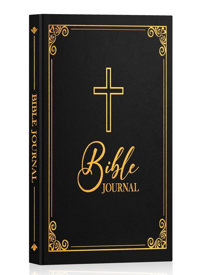 Lanpn Christian Bible Prayer Journal for Men, 91 Days Daily Devotional Journals, Bible Study Notebook with Scripture Verse for Church Pray Notes, Religious Faith Gifts (Black Leather Hardcover) - Image 1