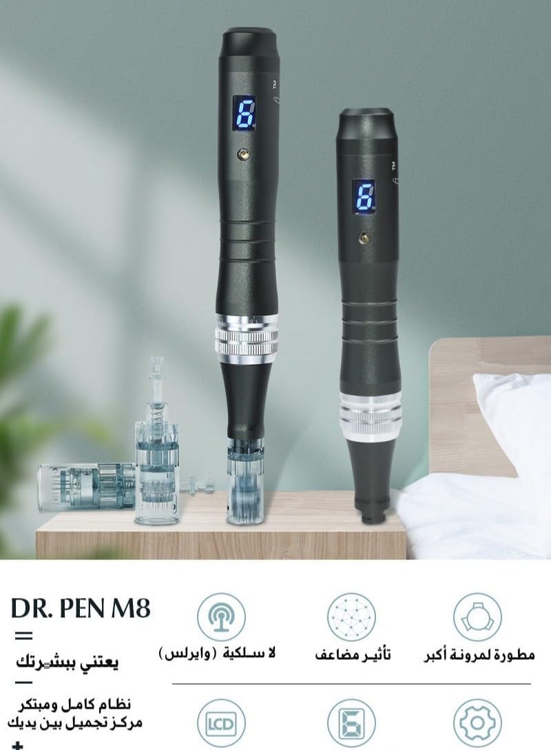 Dr.pen Ultima M8 Derma Pen Black 15cm - Image 2