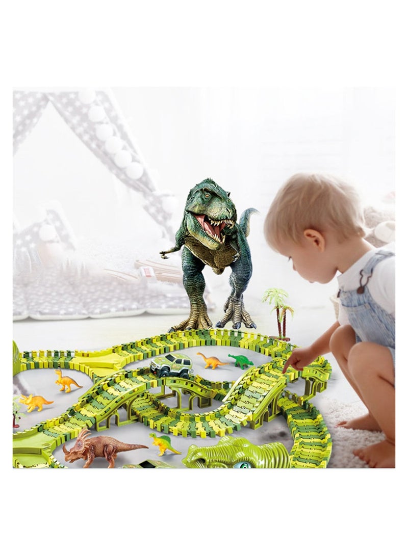 Cool Baby COOLBABY Dinosaur Toys Track Cars for Kids Dinosaur Car Race Track Toy Best Gift for Toddler Kids - Image 4