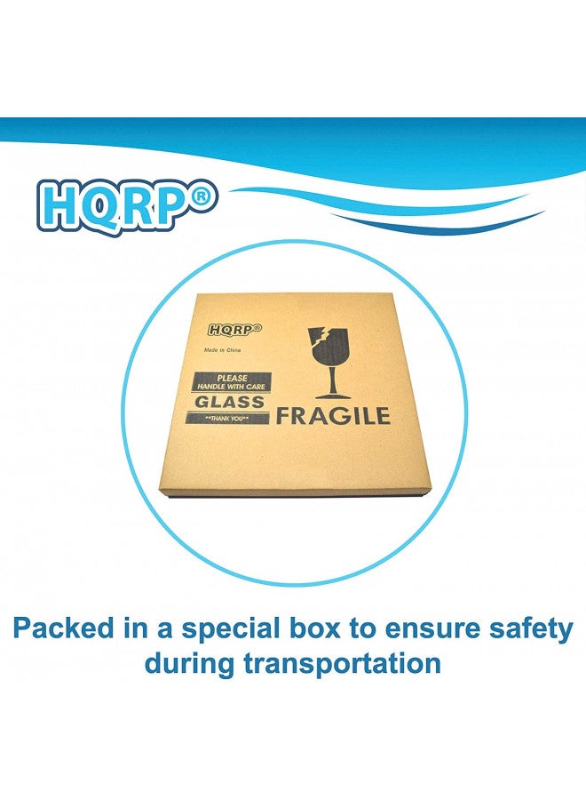 HQRP HQRP 13 1/2" Glass Turntable Tray Compatible with Panasonic F06015Q00AP 30QBP4119 TJF06015Q00AP NN-G463MF NN-G464WF NN-S443BF NN-SA651S NN-SD691S Microwave Oven Cooking Plate 13.5-inch 340mm  - Image 4