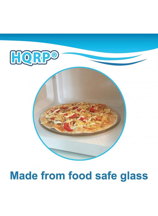 HQRP HQRP 13 1/2" Glass Turntable Tray Compatible with Panasonic F06015Q00AP 30QBP4119 TJF06015Q00AP NN-G463MF NN-G464WF NN-S443BF NN-SA651S NN-SD691S Microwave Oven Cooking Plate 13.5-inch 340mm  - Image 3