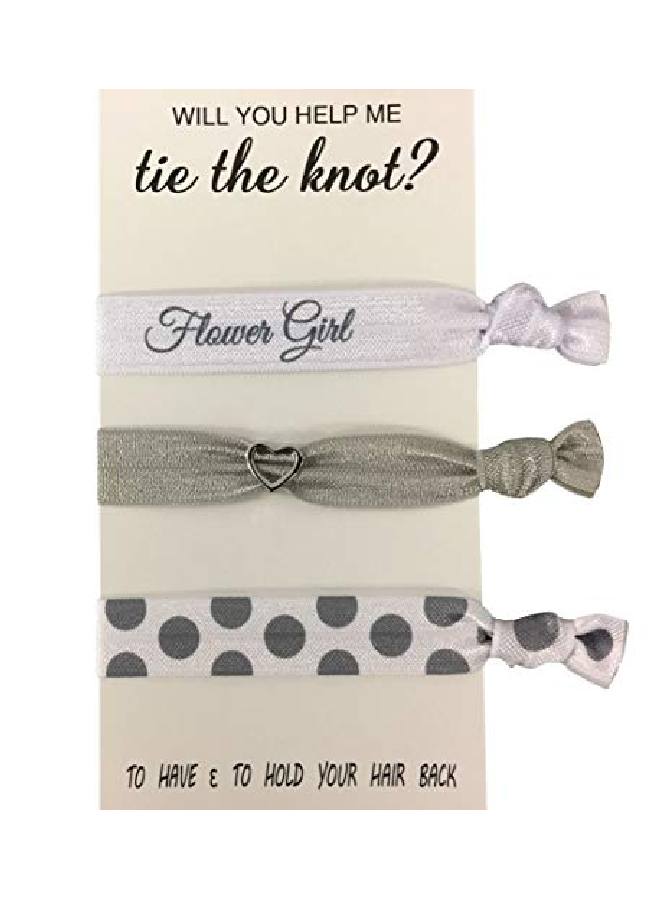 Infinity Collection Flower Girl Gift Flower Girl Hair Ties Bridesmaid Jewelry Accessory Gift For Flower Girls - Image 1