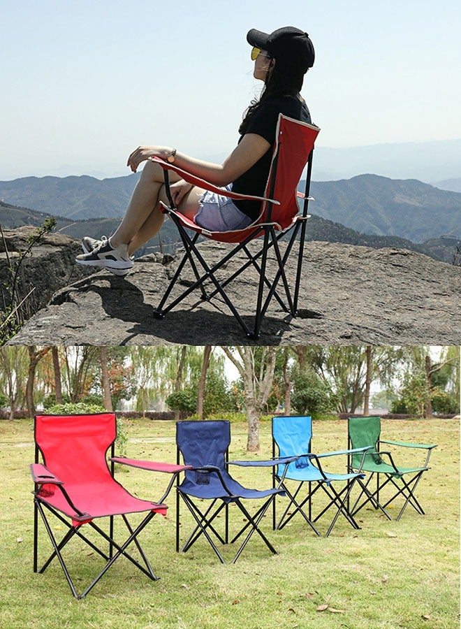 ZCM-HAPPY Foldable Outdoor Camping Fishing BBQ Picnic Beach Chair - Image 5