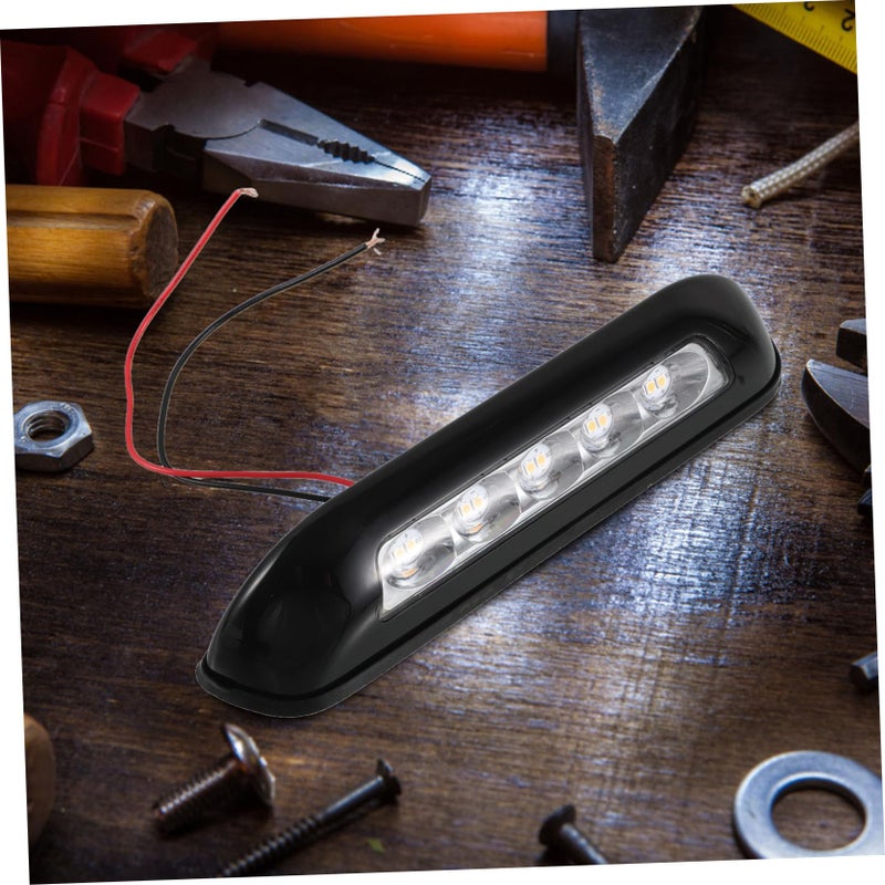 6W LED إضاءة داخلية وخارجية للهواء الطلق لمركبات التخييم والقوارب والمقطورات باللون الأسود - Image 5