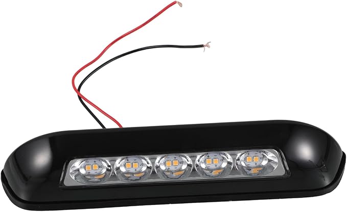 6W LED إضاءة داخلية وخارجية للهواء الطلق لمركبات التخييم والقوارب والمقطورات باللون الأسود - Image 1