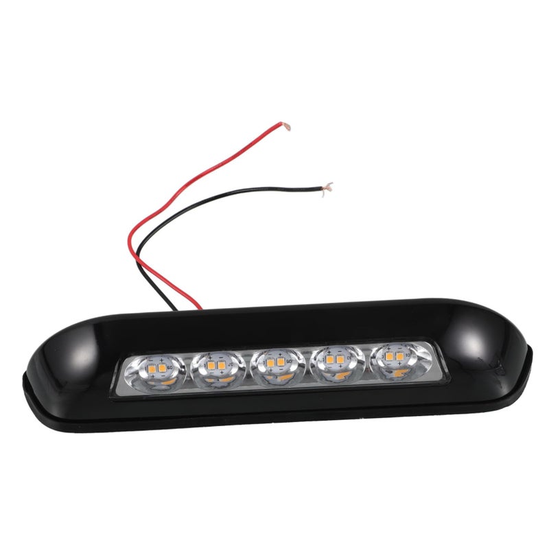 6W LED إضاءة داخلية وخارجية للهواء الطلق لمركبات التخييم والقوارب والمقطورات باللون الأسود - Image 2