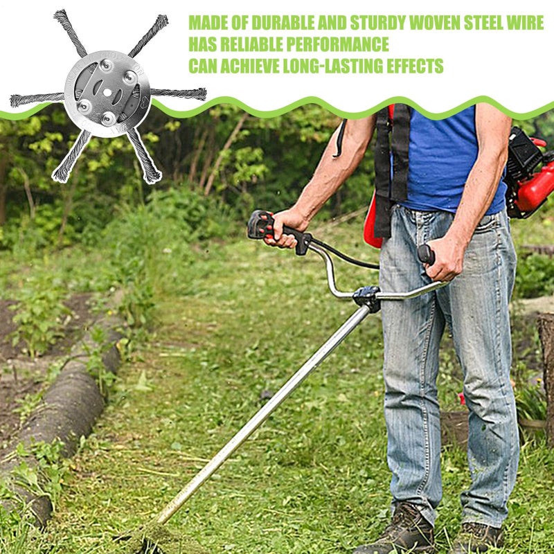 إزالة الأعشاب الضارة قاطع الأعشاب فرشاة إزالة الصدأ لأحجار رصف حديقة العشب - Image 4