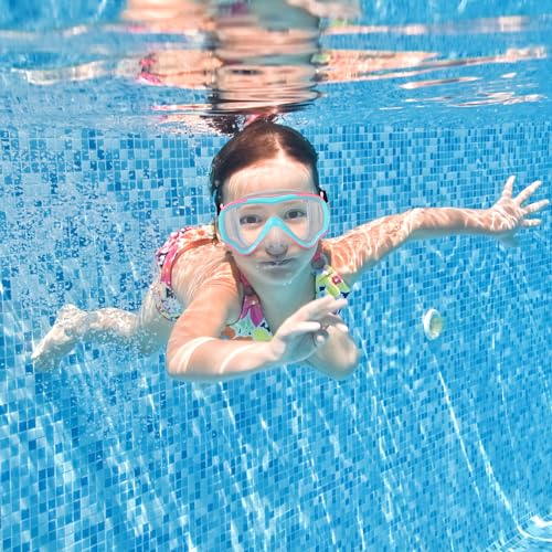 RUIGAO 2PK Goggles Kids 6-14, Diving Mask Neoprene Padded Strap，Water Goggles Do not Pull Hair - Image 5