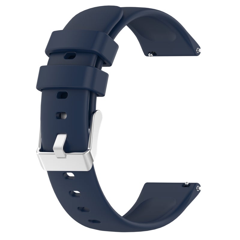 S-TOP For Garmin Approach S40 20mm Smooth Solid Color Silicone Watch Band(Midnight Blue) - Image 2