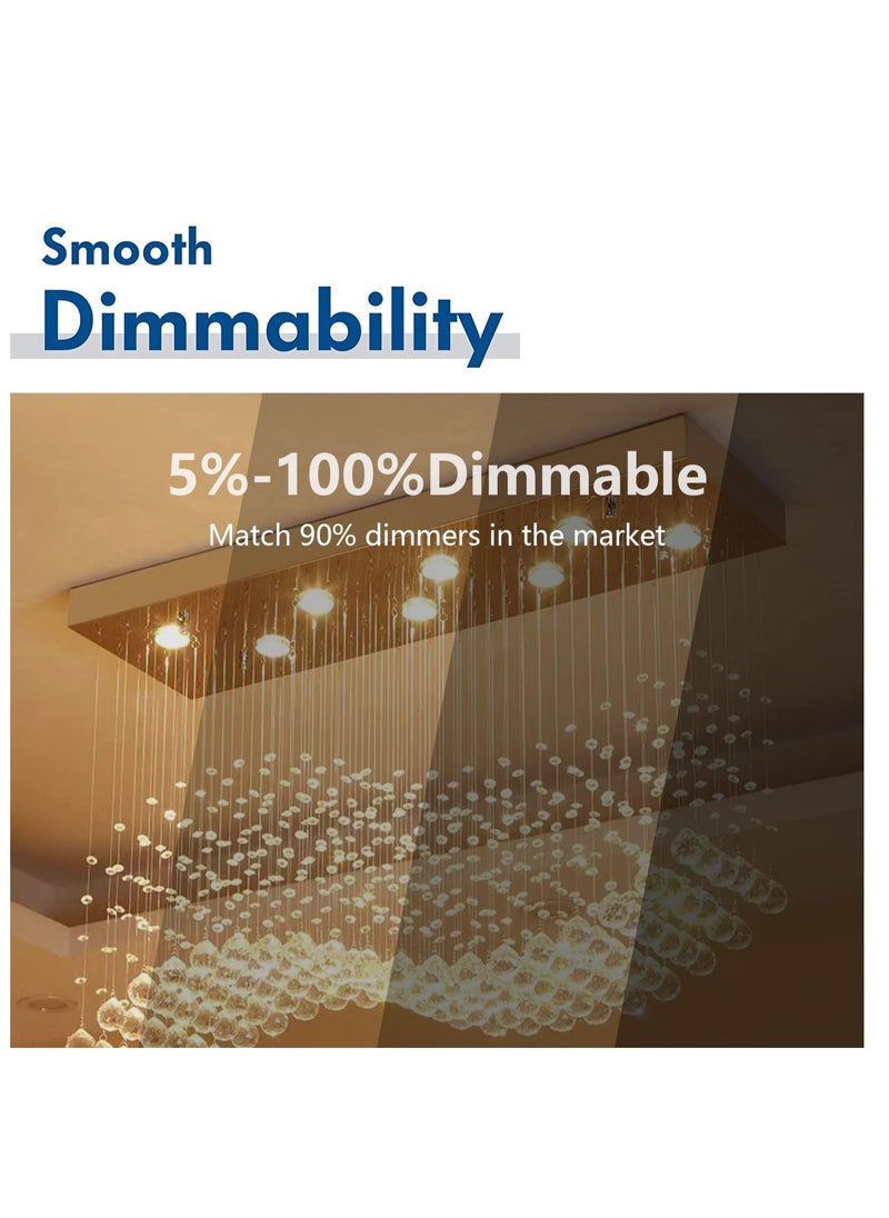 SYOSI - LED Bulbs Dimmable 5W 50W Equivalent 2700K Warm White 450 Lumens Standard Base 38° Beam Angle Pack of 4 - Image 1