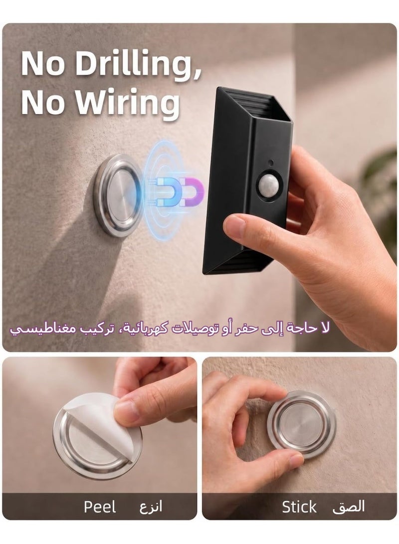 XICEN 2Pcs Motion Sensor Wall Light with Remote Control, Magnetic Mount,  Rechargeable Wall Sconce, 3 Color Temps, Dimmable, Timer, LED Indoor Wireless Wall Lamp for Hallway, Stair, Entryway, Living Room - Image 2