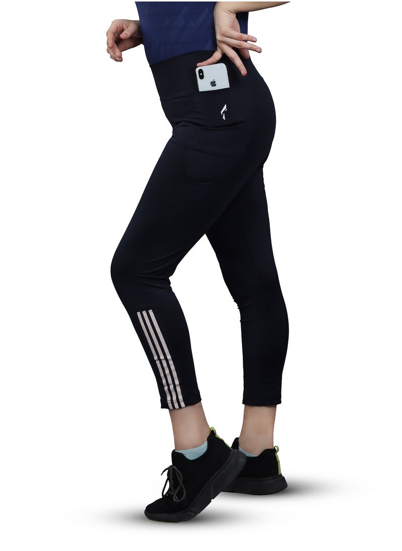 FLUSH - Flush Womens Yoga Pants with Pockets High Waisted 4 Ways Stretch Sports Workout Running Yoga Athletic Leggings - Image 1