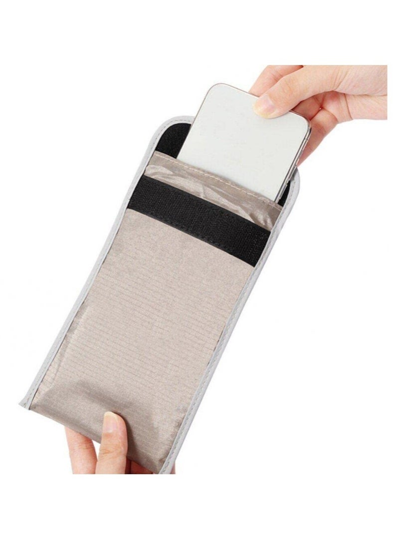 SOLARAE Cell Phone Rf Blocker Bag, Car Key Signal Blocker Wallet, Anti-Tracking EMF GPS RFID Privacy Case Covers, Smartphone Electronic Devices Anti-tracking Wallet - Image 4