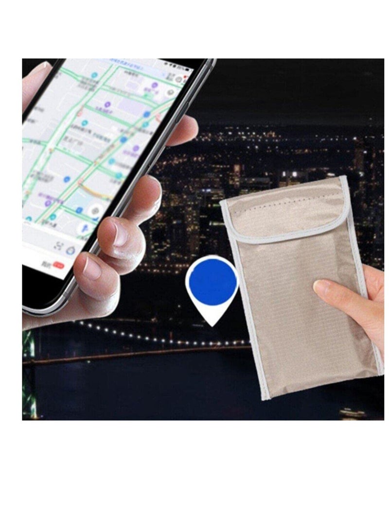 SOLARAE Cell Phone Rf Blocker Bag, Car Key Signal Blocker Wallet, Anti-Tracking EMF GPS RFID Privacy Case Covers, Smartphone Electronic Devices Anti-tracking Wallet - Image 3