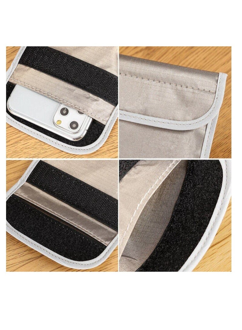 SOLARAE Cell Phone Rf Blocker Bag, Car Key Signal Blocker Wallet, Anti-Tracking EMF GPS RFID Privacy Case Covers, Smartphone Electronic Devices Anti-tracking Wallet - Image 2