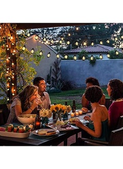 Beauenty 20 LED Black Lantern String Lights Mini Kerosene Lamp for Indoor Outdoor Patio Garden Holiday Home Ramadan Wedding Party  Tree New Year Decorations(Warm White Light)  - Image 2