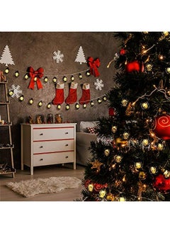 Beauenty 20 LED Black Lantern String Lights Mini Kerosene Lamp for Indoor Outdoor Patio Garden Holiday Home Ramadan Wedding Party  Tree New Year Decorations(Warm White Light)  - Image 3
