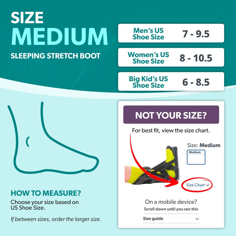 BraceAbility Sleeping Stretch Boot - Plantar Fasciitis Night Foot Splint Adjustable Achilles Tendonitis Brace for Fascia, Tendon and Calf Stretching, Heel and Bone Spur, Arch Pain Treatment (Medium) - Image 2