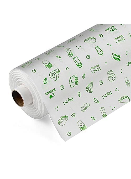 R Enterprises The Professional Choice Printed 49 Meter Butter Paper Roll for Baking Specialized Baking Paper for Cake Making Non Stick Wrapping Paper for Food Pack of 1 