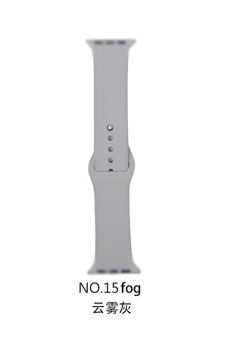 Apple Watch Band 45mm Soft Silicone Sport Band Replacement Wrist Strap Compatible for iWatch Apple Watch Series 7 (45mm) - Image 2